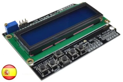 Módulo Keypad Shield LCD 1602, para Arduino, Raspberry - Imagen 1 de 4