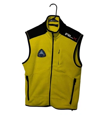 Chaleco polar RLX Ralph Lauren para hombre medio amarillo expedición transcontinental Foto 1 de 4