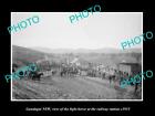 Old Postcard Size Photo Of Gundagai Nsw The Light Horse At The Station C1915