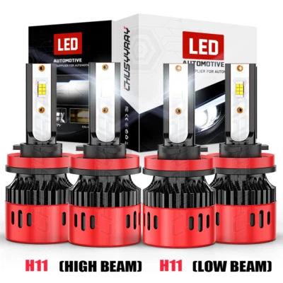 Combo de faros LED de haz alto y bajo 6000 k para Dodge Grand Caravan 2011-2019 Foto 1 de 4