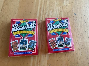 2 boxes of 1991 BASEBALL PLAYING CARDS 56 Major League All Stars Photos Sealed - Picture 1 of 4