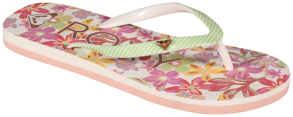 Sandalia Roxy Guijarros Niña - Blanca/Verde - Nueva Foto 1 de 1