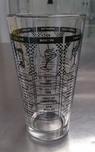 16 oz. RICETTA BAR COCKTAIL MISCELAZIONE & AGITAZIONE VETRO BOSTON MARTINI SHAKER - Foto 1 di 2