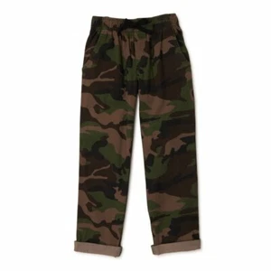 WonderNation Camo Elastic Waist Foldable Hem Kid Tough Pull On Pants Size 14x16 - Picture 1 of 3
