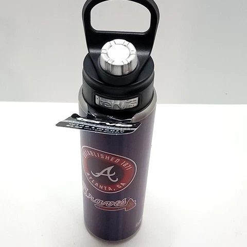 Tervis Deluxe Sport Wide Mouth Bottle 24oz Atlanta Braves New Free Shipping Cover