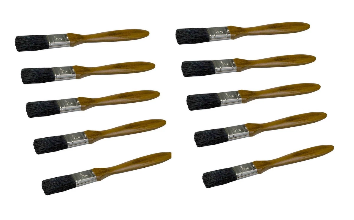 Lot De 50 Pinceaux à Peinture Avec Manche En Bois Et Mousse De 5 Cm Parfaits Pour Lacrylique Les Teintures Les Vernis Lartisanat Et Lart~p144643557
