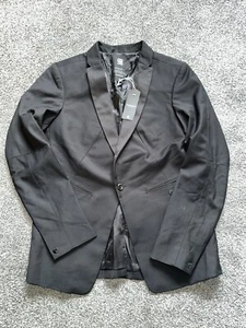 NWT Womens G-Star Blazer Jacket, Size Medium, Bronson Style, Pockets Black (37) - Picture 1 of 5