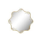 Home Esprit Wandspiegel Home ESPRIT Gold Metall Glas 73 X 2 X 73 Cm