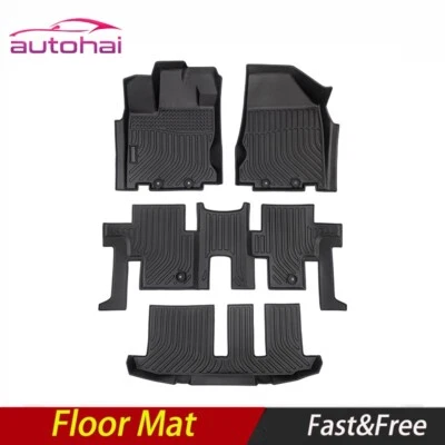 Alfombrillas de goma TPE para todo tipo de clima Nissan Pathfinder 2013-2021 Foto 1 de 4