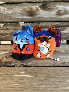 Dogs vs Squirls Squirrels Plush 4" Beans Lot of 2 NO Tags Ralph and Mike - Picture 1 of 12