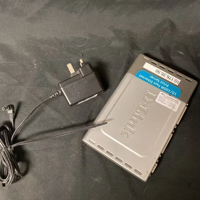 D-Link DP-300+ 10/100M Fast Ethernet Print Server USED inc Power - (5691) - Image 1 of 3