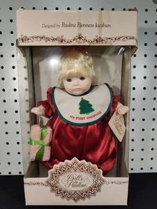 1991 "Puppen von Pauline" Bjonness-Jacibsen 10" My First Christmas, originalverpackt - Bild 1 von 24