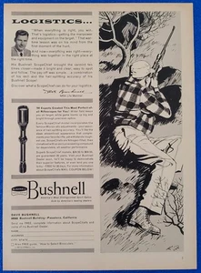 1957 BUSHNELL RIFLESCOPE ORIGINAL HUNTING PRINT AD SUPERB SCOPECHIEF MODELS - Picture 1 of 1