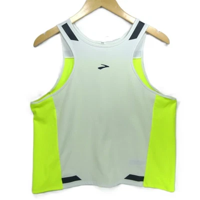 Camiseta sin mangas Brooks Run visible para mujer XL carbonita blanca amarilla negra reflectante  Foto 1 de 4