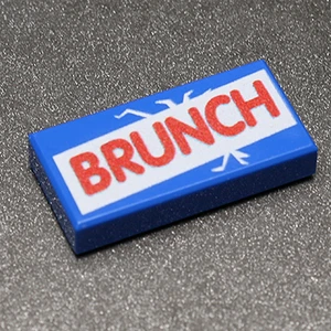 Brunch - B3 Customs® Printed 1x2 Tile - Picture 1 of 1