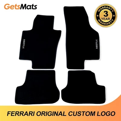 Fit VW Beetle 2012-2019 Quality Velour Carpet Car Floor Mats Liners - Image 1 of 4