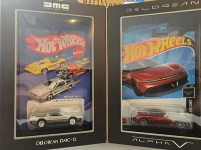 Hot Wheels RLC DeLorean DMC-12 & Alpha5 Collector Set With Box 🔥  - Image 1 of 4