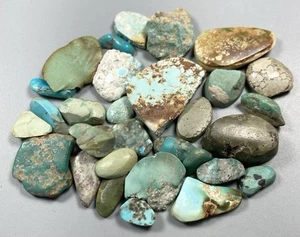 Old Stock Southwest Mixed Turquoise (25g) Rough Stone Slab Gem Lapidary - Picture 1 of 4