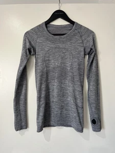 Lululemon Women's Activewear Tops Long Sleeve Grey Size 4 - Picture 1 of 10
