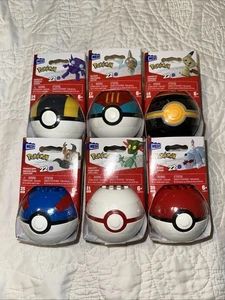 NIB Sealed MEGA Pokemon Poké Ball Figures Lot of 6 HWR71 to HWR76 Sableye & More - Picture 1 of 17