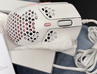 HyperX Pulsefire Haste Wired Gaming Mouse - White/Pink - Image 1 of 4