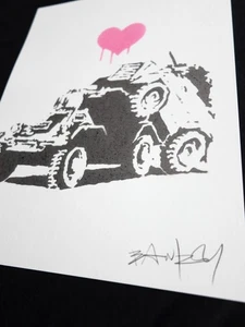 Graffiti, Street Art, Stencil, original spray, artwork, signed, BANKSY. - Picture 1 of 5