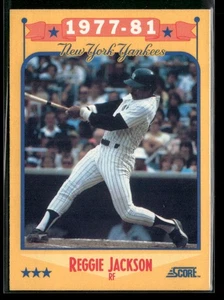 1988 Score #502 Reggie Jackson New York Yankees - Picture 1 of 2