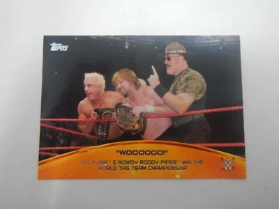 2015 Topps WWE Crowd Chants Ric Flair & Rowdy Roddy Piper #7 - Image 1 of 4