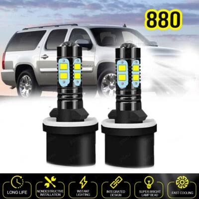 Luz antiniebla LED 880 6000K bombillas blancas para GMC Yukon XL 1500 2500 2000-2006 Foto 1 de 4