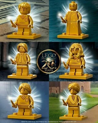 LEGO Harry Potter goldene Figuren Auswählen - 20 Jahre Sonderedition Minifiguren