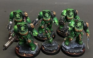Terminator Squad Ultramarines Space Marines Warhammer 40K Army Presale Painted - Imagen 1 de 7