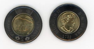 Kanada 2022 Black Ring Gedenkmünze 2 $ Toonie Queen Elizabeth - Bild 1 von 3