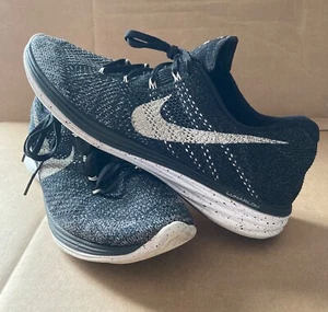 Mens Nike Lunar Flyknit 3 Oreo Black White Running Sneakers 698181-010 Sz 10.5  - Picture 1 of 9
