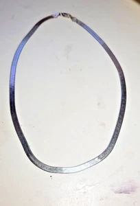 COLLAR DE CADENA DE PLATA ESTERLINA 925 ESPIGA 18" MILOR -5 MM-12,5 GMS-Italia - Imagen 1 de 6