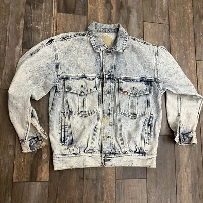 Chaqueta vaquera vintage JORDACHE de algodón lavado ácido con botones delanteros mediana años 80 90 Foto 1 de 4