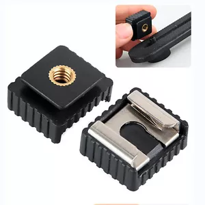 Flash Hot Shoe Mount Adapter to 1/4” Thread for Studio Light Trip。qo - Picture 1 of 6