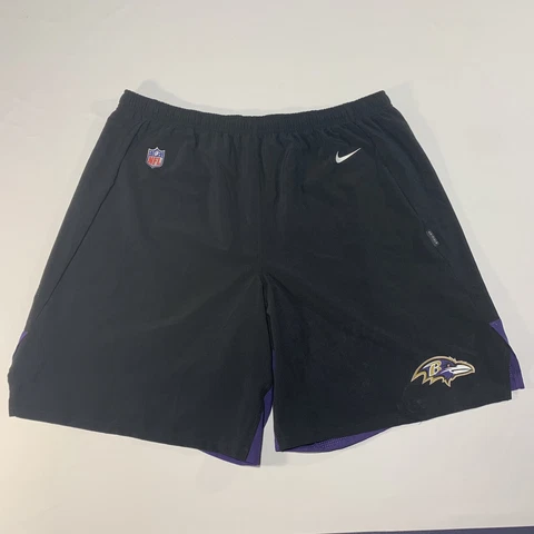 Baltimore Ravens Nike NFL On Field Apparel Dri-Fit Athletic Shorts Men's 2XL Cover