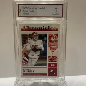 2022 Chronicles Brock Purdy RC #41 TFG GEM MINT 10 - Picture 1 of 2