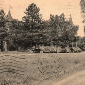 c.1950 Iviswold Castle Main Entrance Fairleigh Dickinson Rutherford NJ Postcard - Picture 1 of 3