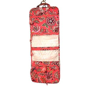 Vera Bradley Hanging Travel Organizer Toiletry Cosmetic Bag Pink Floral Pockets - Picture 1 of 10