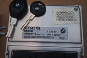 1999 BMW 328i E46 2.8L DME 1430844 MS42 PIGTAIL 5WK90329 EWS3 Immobilizer 2 KEYs - Picture 1 of 6