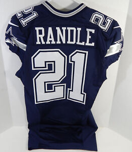 2015 Dallas Cowboys Joseph Randle #21 Game Issued Navy Jersey 40 838