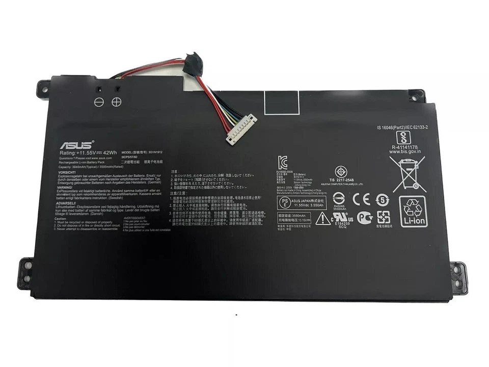 Batería Original B31N1912 C31N1912 para ASUS VivoBook14 E410M E410MA E510M L410MA Foto 1 de 3