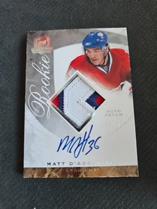 2008-09 UD THE CUP MATT D'AGOSTINI #113 #ed 218/249 ROOKIE AUTO PATCH RPA 3 COL - Picture 1 of 2