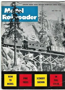 May 1958 MODEL RAILROADER Magazine Train Locomotive HO Scale Hobby RR - Picture 1 of 7
