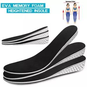 Men Women Invisible Height Increase Insoles Heel Lift Taller Shoe Inserts Pads - Picture 1 of 13