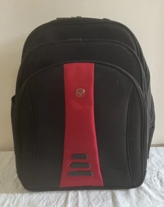 Swiss Gear Airflow Red and Black Heavy Duty Laptop Backpack Multi Compartments - Picture 1 of 10