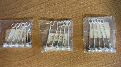 Lampworking Bead Holder Silver-Plated Necklace Hanger  5 pack, 3 sizes available - Image 1 of 4