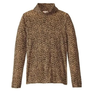 Crewcuts Tissue Turtleneck Sweater Animal Leopard Print Size 14 Girls AP948 - Picture 1 of 6