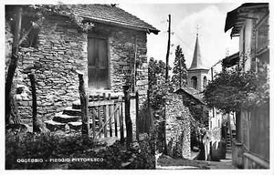 1413) CARTOLINA OGGEBBIO PIEGGIO PITTORESCO VIAGGIATA 1954 VERBANIA - Picture 1 of 2